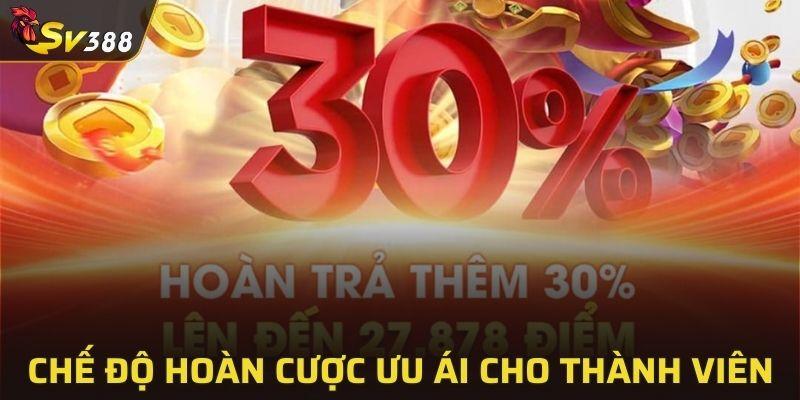 Chế độ hoàn cược ưu ái cho thành viên
